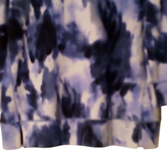 Westbound - Purple Tye-Dye Sweatshirt, Long Sleeves, Round Neck, Slits On... - Picture 6 of 8